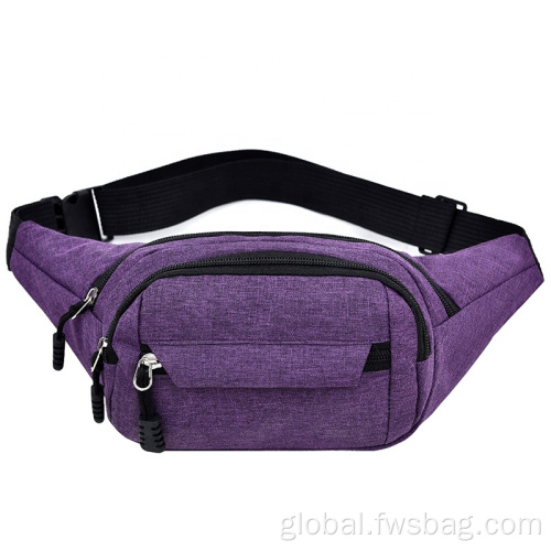 Black Belt Bag Sports Running Fanny Pack Outdoor Travel Waist Bag Supplier